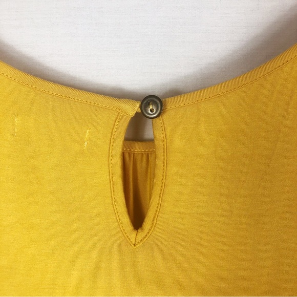 Matilda Jane Bocce Ball Flutter Sleeve Top | Yellow Gold | Size Large - Picture 7 of 8